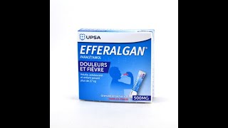 EFFERALGAN PARACETAMOL  DOULEURS ET FIEVRE  500MG [upl. by Buzzell329]