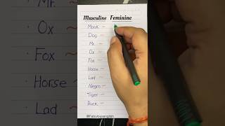 Learn Mescaline amp Feminine ✅ Nouns In English 👦👧 masculine feminine noun nouninenglish [upl. by Thrasher98]