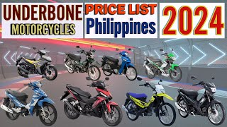 Underbone Motorcycles Price List in Philippines [upl. by Beckie]