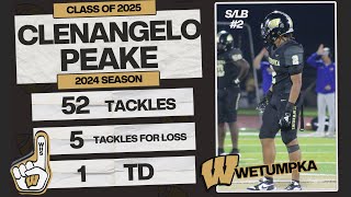 2 CLENANGELO PEAKE  61quot205 LBS  SLB  CLASS OF 2025 [upl. by Etteinotna]