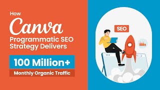 How Canva Programmatic SEO Strategy Drives 100M Monthly Organic Traffic [upl. by Garrik]