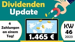 6 Dividendenzahlungen an einem Tag  Update Dividenden  Dividendenstrategie [upl. by Leahcimnaj]