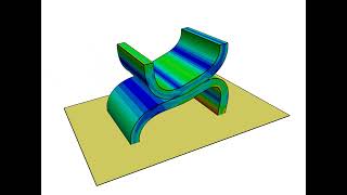 Contact between curved beams quotcurvedBeamsquot [upl. by Noicnecsa]