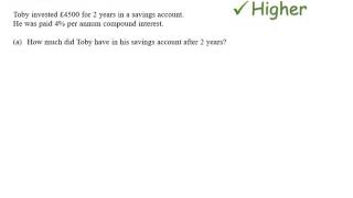 Compound Interest  Foundation and Higher GCSE  JaggersMaths [upl. by Vonni]