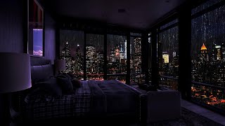 The Sound of Rain for Sleep  Sleeping in a Million Dollar Apartment in NY  Rain Sleep ASMR [upl. by Uon411]