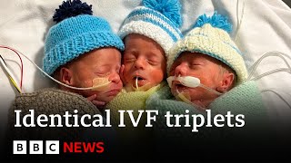 Identical IVF triplets like a ‘gift from God’  BBC News BBC News [upl. by Assinna]