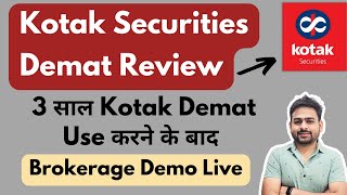 Kotak Securities Brokerage Charges  Kotak Securities Trading Demo  Kotak Demat Account [upl. by Codee]