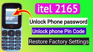 Itel 2165 Unlock phone password CM2  Factory Reset  Find Boot key itel 2165 [upl. by Isidoro]