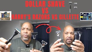 Dollar Shave vs Harrys Razors vs Gillette Best Razor For Bald Head And Face [upl. by Tamar]