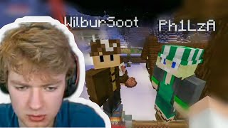 Wilbur Meets Philza For The First Time After Being Revived on Dream SMP [upl. by Winzler965]