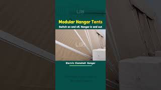 Experience seamless aircraft storage at Airshow China with our Clamshell Hangar Tent HangarTent [upl. by Lashondra413]