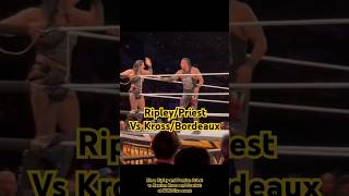 Rhea Ripley Damian Priest vs Karrion Kross Scarlett Bordeaux at live event  WWE Backstage [upl. by Gothart]