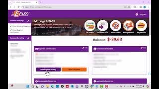 How to View Your Epass Payment History [upl. by Dnyletak]