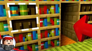 EASY Chiseled Bookshelf Secret Door in Minecraft [upl. by Roobbie685]