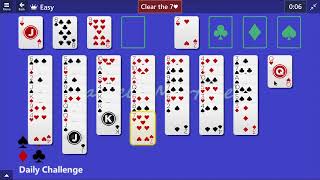 Microsoft Solitaire Collection  FreeCell Easy  January 26 2015  Daily Challenges [upl. by Eenhpad]