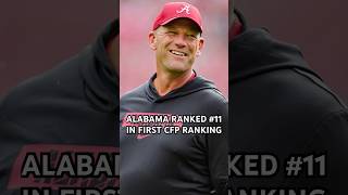 Alabama Football Ranked 11 In Initial 2024 College Football Playoff Rankings shorts [upl. by Mady469]