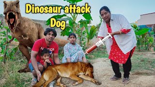 Dinosaur attack Dog  comedy video  funny video  Prabhu sarala lifestyle [upl. by Aeet]