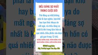 ĐIỀU ĐÁNG SỢ NHẤT TRONG CUỘC ĐỜI kinhdoanhonline vieclamtoancau xuhuongyoutube caunoihay [upl. by Kristi]