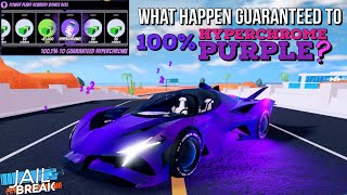 What Happen Guaranteed To 100 PURPLE HYPERCHROME Roblox Jailbreak [upl. by Kepner]