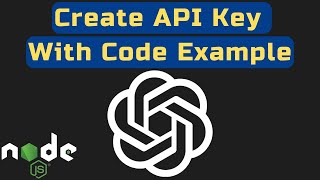 How to create OpenAI ChatGPT API Key and Example Code with NodeJS [upl. by Reimer]