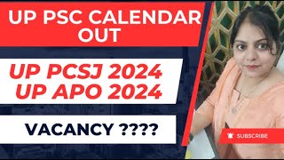 uppsc 2024 New Calendar Finally Released 😲😱Shocking up pcsj 2024 up apo [upl. by Neelrac]