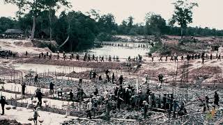 GENOCIDE EDUCATION IN CAMBODIA​ Song from Khmer Rouge Fighting To Build Dams Dig Canals [upl. by Emolas234]