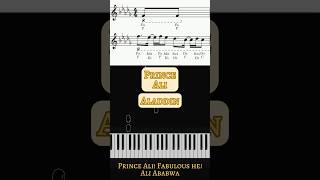 Aladdin  Prince Ali Piano Cover Aladdin Disney PrinceAli RobinWilliams PianoShorts Tutorial [upl. by Ydissac]