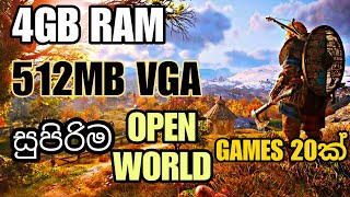 TOP 20 Games for Low SPEC PC  Low end pc gaming  best open world games for 4gb ram [upl. by Iggem]