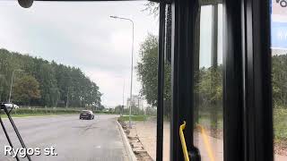 Vilniaus transportas 46 autobusas Pašilaičiai  A Goštauto g  Centras [upl. by Alabaster580]