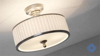 Nuvo Lighting Candice 3 Light Semi Flush Fixture  Bellacor [upl. by Ennoirb]