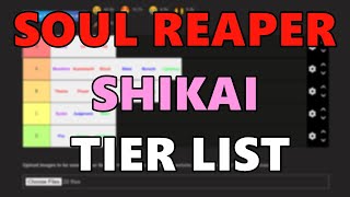 UPDATED Soul Reaper Shikai Tier List  Type Soul [upl. by Ilahtan777]