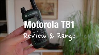 Motorola TLKR T81 Hunter  2 Way Radio Review and Range Test [upl. by Leunamesoj]