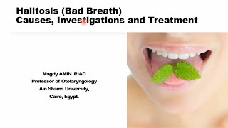 Bad Breath Halitosis Dental and ENT Trainees and Students [upl. by Attenauq]