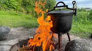 🔥GOLONKI KOCIOŁEK MYŚLIWSKI Golonka z kociołka Szwagrowi smakowało 😉🍖🍖🔥 [upl. by Htebi]