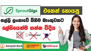 How To Withraw Sproutgig  Sprotgig Earned Money To Withraw Sinhala  Sprotgigs Bank Withdraw 2023 [upl. by Harris]