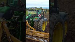 Rodage du Nouveau 6r 185 à la rotative💨😈 landwirtschaft johndeere agriculture alpego farming [upl. by Haim538]