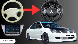 How to install Multimedia steering wheel in Mitsubishi Lancer glx 2005 [upl. by Ahras]