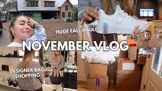 VLOG STRUGGLING we need HELP Huge Fall Haul Revolve Skims Nike Uggs Elwood  Julia amp Hunter [upl. by Haidedej]