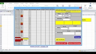 11Terminkalender in Excel selber erstellen Reihe der Labels für Tag erstellen [upl. by Rianna]