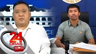 Roque on Pacquiao’s corruption allegations Kala ko atom bomb watusi pala  24 Oras [upl. by Asiulairam]