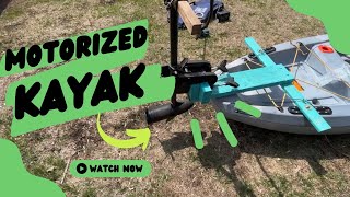 DIY Kayak Trolling Motor Mount  Budget Fishing Mod [upl. by Crist]