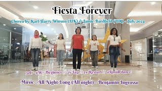 🎶 Fiesta Forever  Line dance demo by aRmall dance [upl. by Joerg]