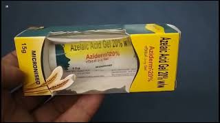 Aziderm 20 Gel  Azelaic Acid Gel  Aziderm Gel Aziderm 20 Gel Uses Side effects Benefits Dosage [upl. by Yecies407]