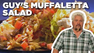 Guy Fieris Muffaletta Salad THROWBACK  Guys Big Bite  Food Network [upl. by Namqul]