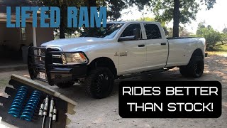 Ram 3500 Leveling Kit Install [upl. by Shreeves]