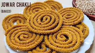 Jowar Chakli Recipe  Baked Jowar Chakli  ज्वार चकली  Instant Jowar Chakli  No frying No gluten [upl. by Ahsilat]