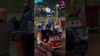 🚗 Cars Ride At Disneyland Paris Lightning McQueen Tow Mater [upl. by Cressi232]