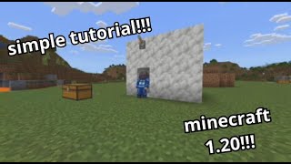 How to make a 2X1 flush door in minecraft bedrock edition 120 [upl. by Siugram165]