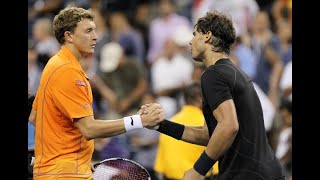 2017 US Open Istomin brings the crowd to their feet [upl. by Zebulen949]