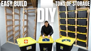 DIY Sliding Tote Storage  Easy Build  Lots of Storage amp Organization [upl. by Bunch]